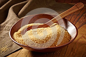 Bowl of brown sugar