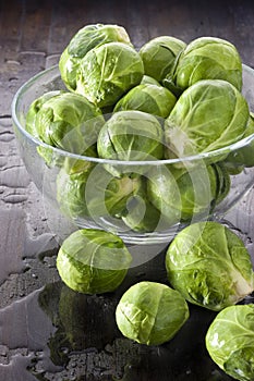 Bowl Brussels Sprouts Vegetables