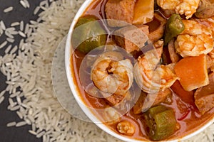 Bowl of Cajun Seafood Gumbo