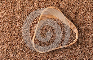 Bowl of caraway seeds