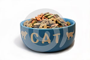 A bowl of catfood