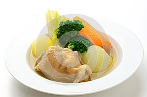 Bowl of chcken pot-au-feu photo