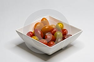 Bowl with Cherry Tomato. Isolated