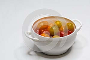 Bowl with Cherry Tomato. Isolated