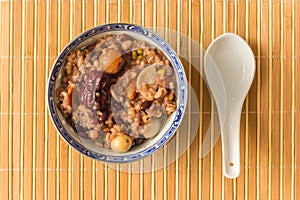 Bowl of chinese laba zhou porridge