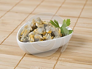 Bowl with cockles