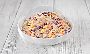 Bowl of Coleslaw salad