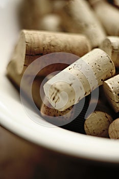 Bowl of corks photo
