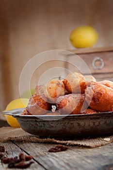 Bowl of Deep fried fritters