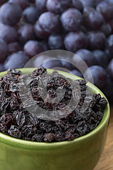 Bowl with dried currants