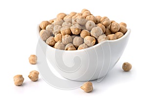 Bowl of dry chickpeas