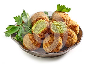 Bowl of falafel balls