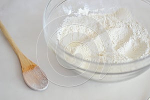 A bowl of flour