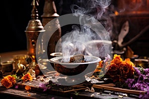 Bowl of Food on Wooden Table