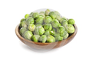 Bowl of fresh Brussels sprouts