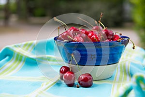 Bowl fresh cherries