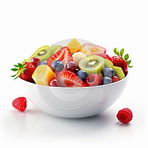 bowl of fresh fruit salads photo