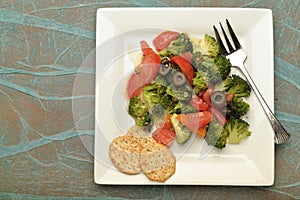 Bowl of fresh salad.