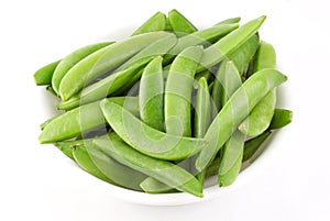 Bowl of Fresh Snow Peas