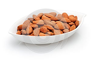 Bowl full of almonds