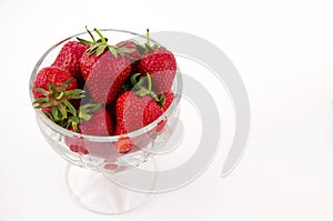 Bowl full with strawberrys
