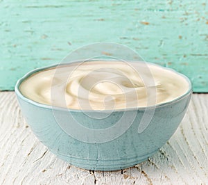 Bowl of greek yogurt