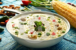 Bowl of healthy diet recipe- oatmeal porridge