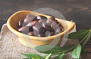 Bowl of kalamata olives
