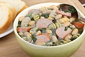 Bowl of Kielbasa Soup