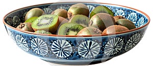 Bowl of Kiwis on Table