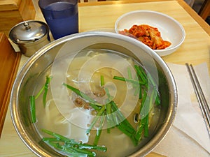 Bowl of Korean Noodle Soup