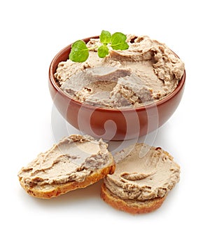 Bowl of liver pate