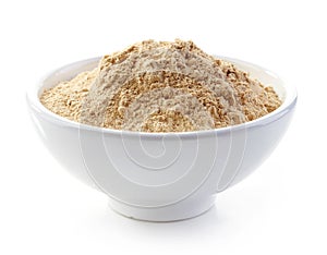 Bowl of maca powder