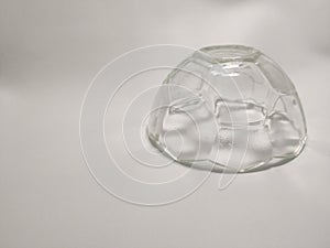 bowl made of transparent glass, made