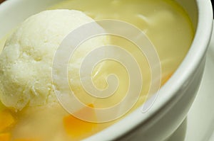 Bowl matzoh ball soup