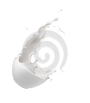 Bowl of milk splash