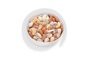 Bowl with mixed nuts