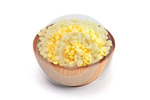 Bowl of Natural Yellow Beeswax Pearls