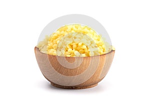 Bowl of Natural Yellow Beeswax Pearls