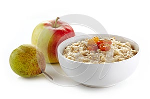 Bowl of oats porridge