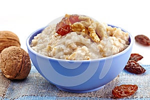 Bowl of oats porridge