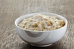 Bowl of oats porridge