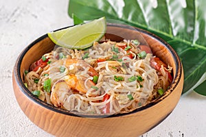 Bowl of pad thai