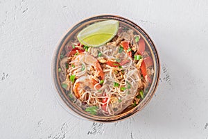 Bowl of pad thai