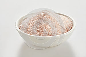 Bowl of Pakistani rock salt from the Indus Valley photo