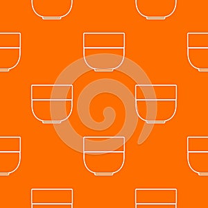Bowl pattern vector orange