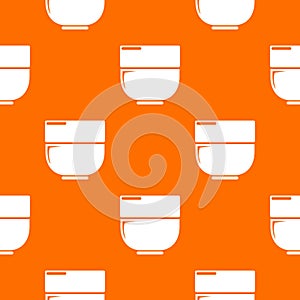 Bowl pattern vector orange
