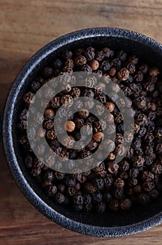 Bowl of peppercorns