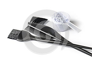 Bowl with peroxide and brush