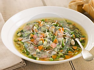 Bowl of Pistou Soup